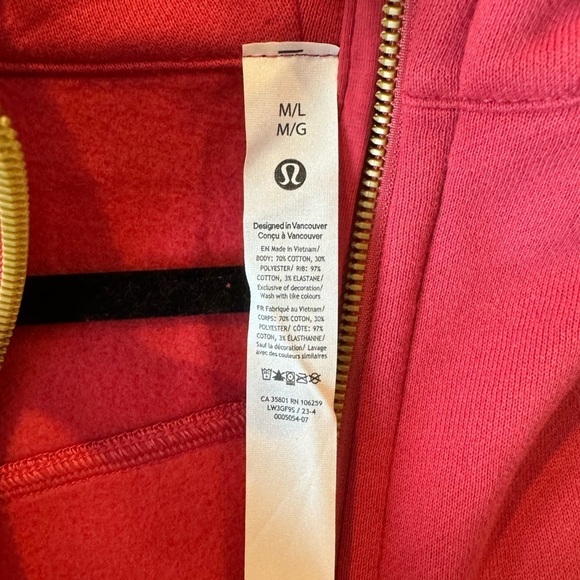 NWT Lululemon Scuba Oversized Half-Zip
Hoodie *Gold Zipper Vintage Rose 🌹 
M/L - Picture 15 of 15